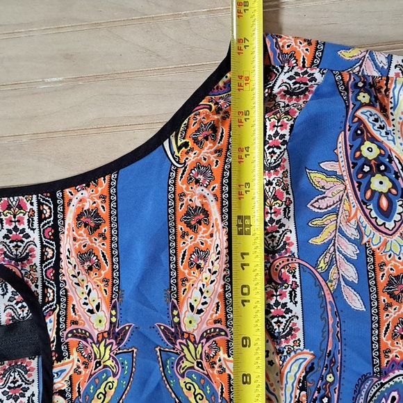 Aqua X-long Blue Printed Maxi Sheath Halter Top Sleeveless Lightweight Sundress - Picture 8 of 9